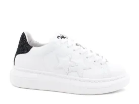 2STARS Sneakers Glitter White Black 2SD2885