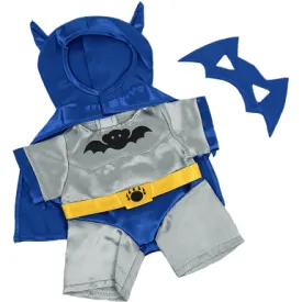 8" Bat Bear Silver & Blue