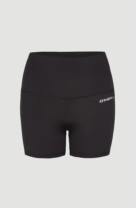 Active High-Waist Shorts | Black Out