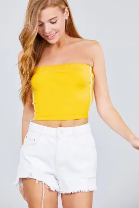 Back Open W/cross Strap Contrast Side Stripe Tue Top