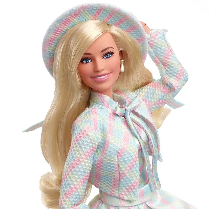 Barbie The Movie Barbie Doll In Plaid Matching Set