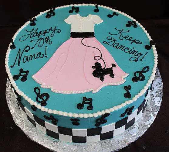 BD-063 Poodle skirt music notes