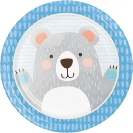 Birthday Bear Party Paper Plates (8/Pkg)