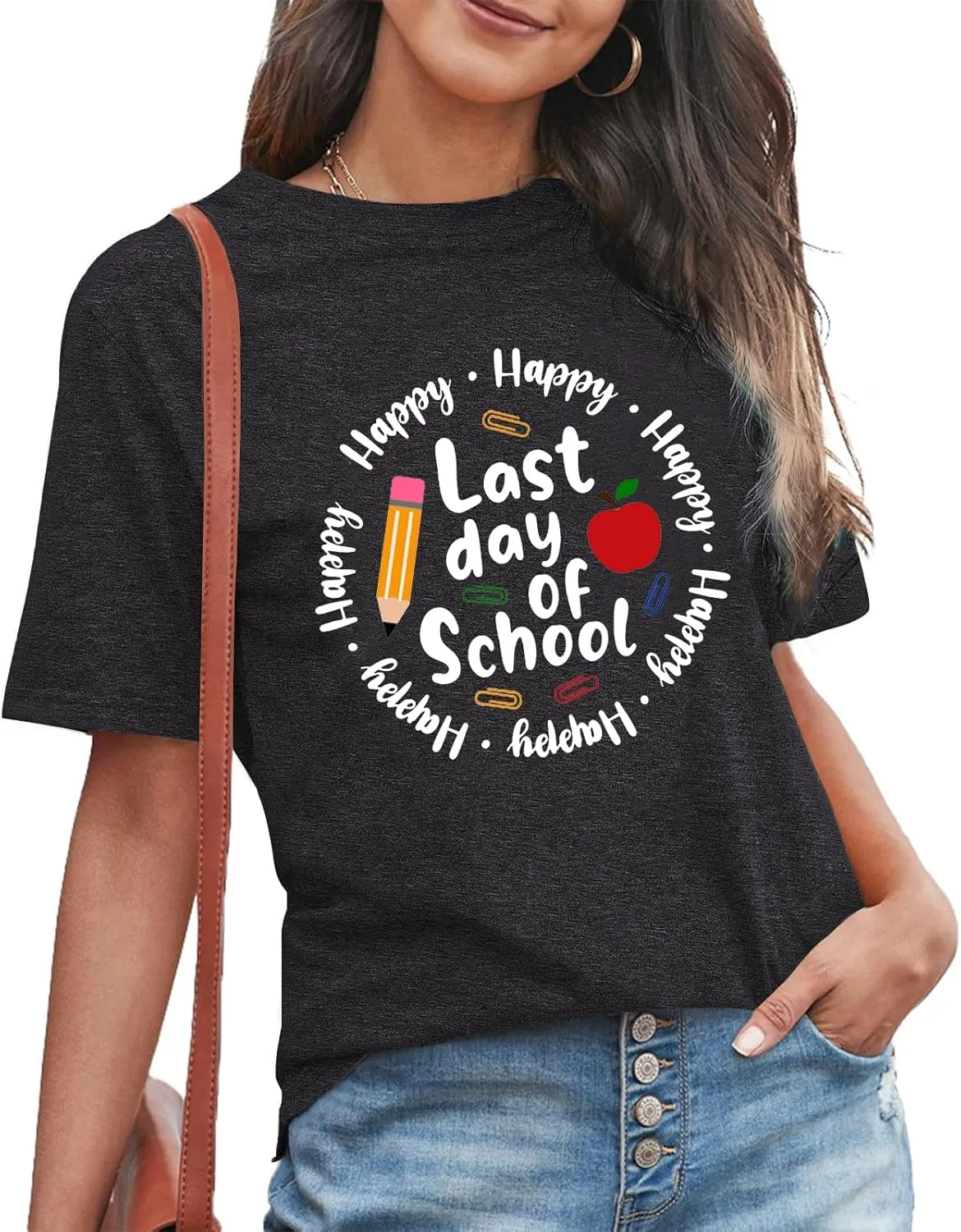 Bruh We Out Teachers Shirt Women Last Day of School Tee Shirt Schools Out for Summer Tshirt Casual Tops