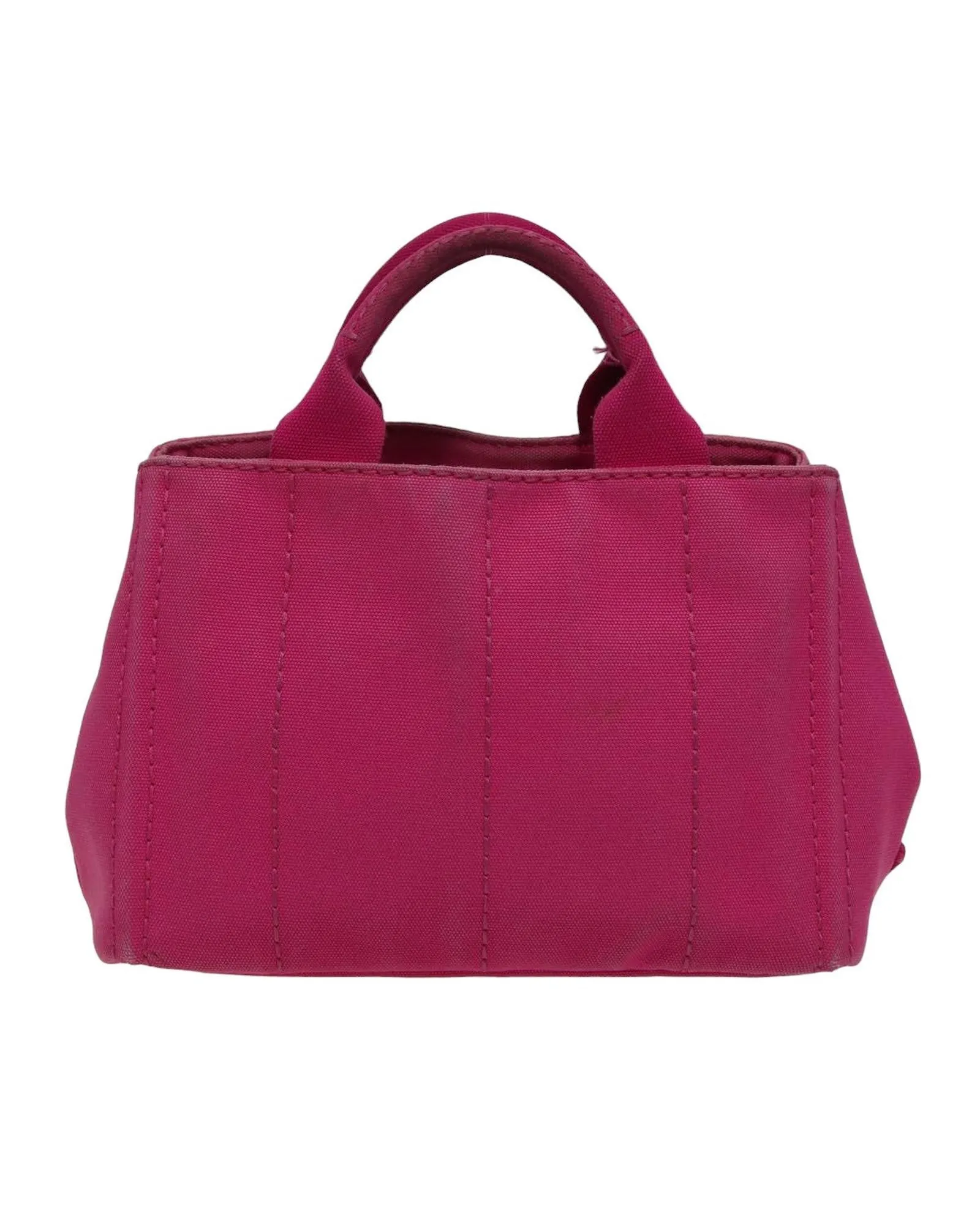 Canvas Pink Hand Bag with Handle Drop - Authentic Prada
