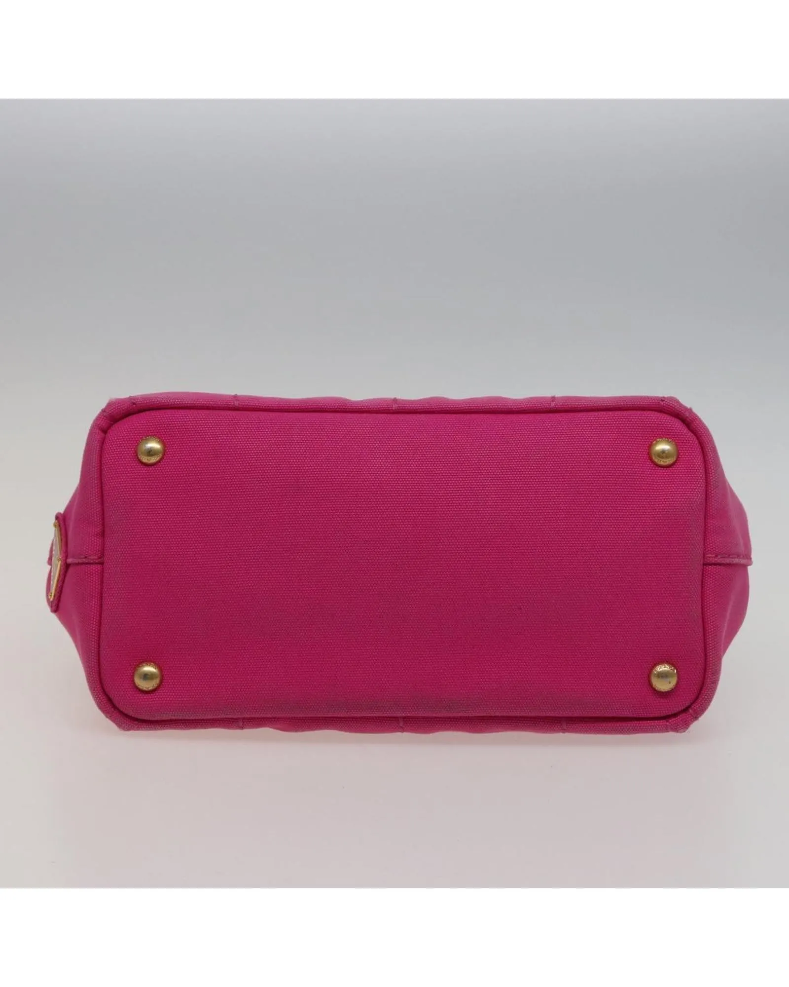 Canvas Pink Hand Bag with Handle Drop - Authentic Prada