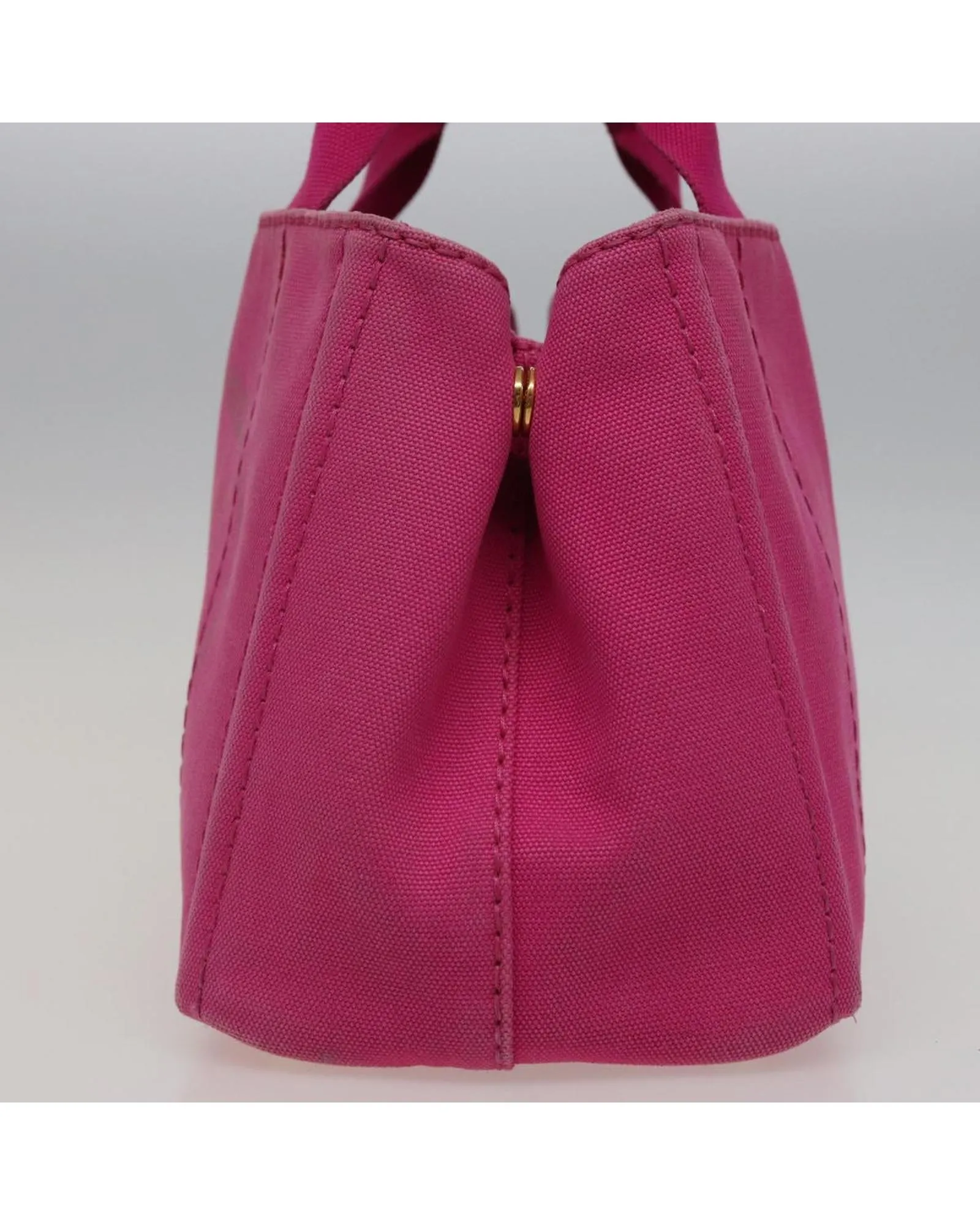 Canvas Pink Hand Bag with Handle Drop - Authentic Prada