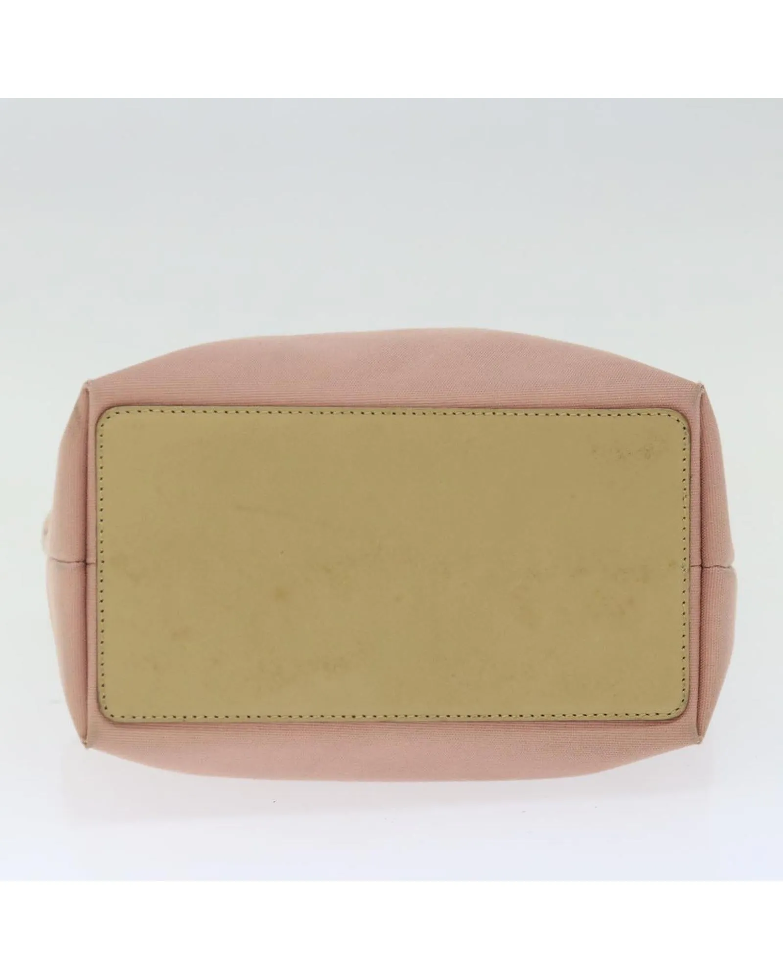Canvas Pink Shoulder Bag with Shoulder Drop and Accessory
