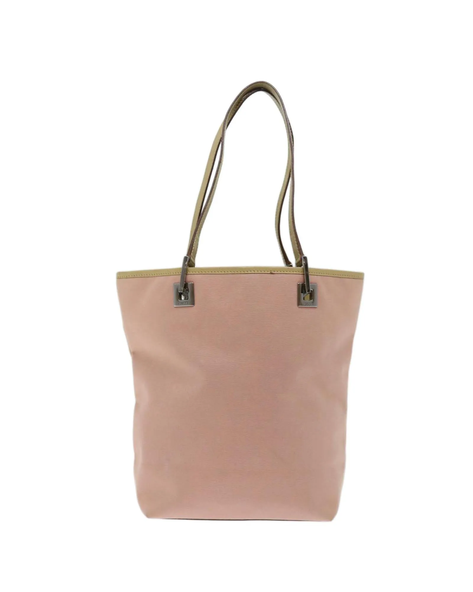 Canvas Pink Shoulder Bag with Shoulder Drop and Accessory