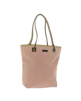 Canvas Pink Shoulder Bag with Shoulder Drop and Accessory