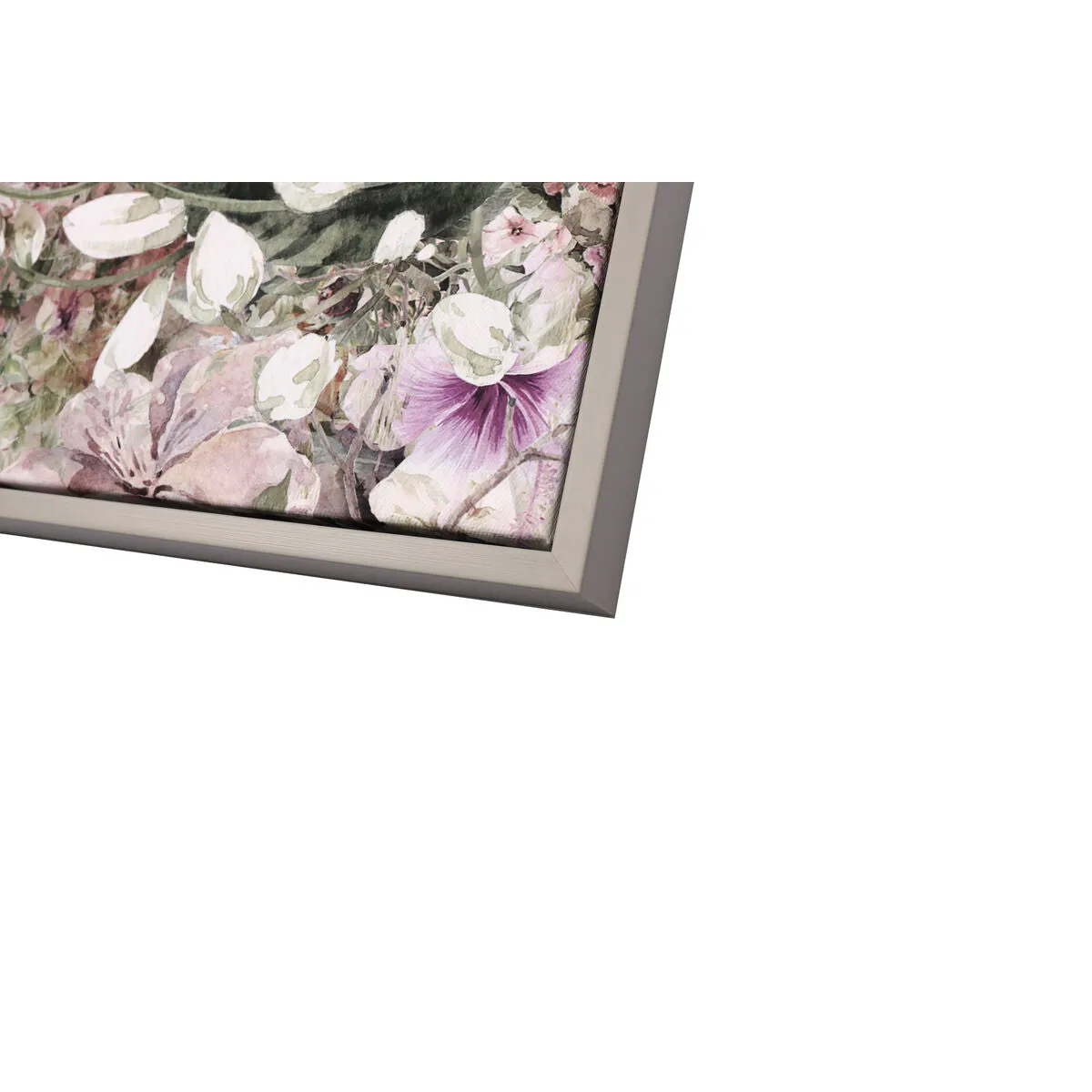 Canvas Romimex polystyrene MDF Wood Floral 100 x 70 x 3 cm