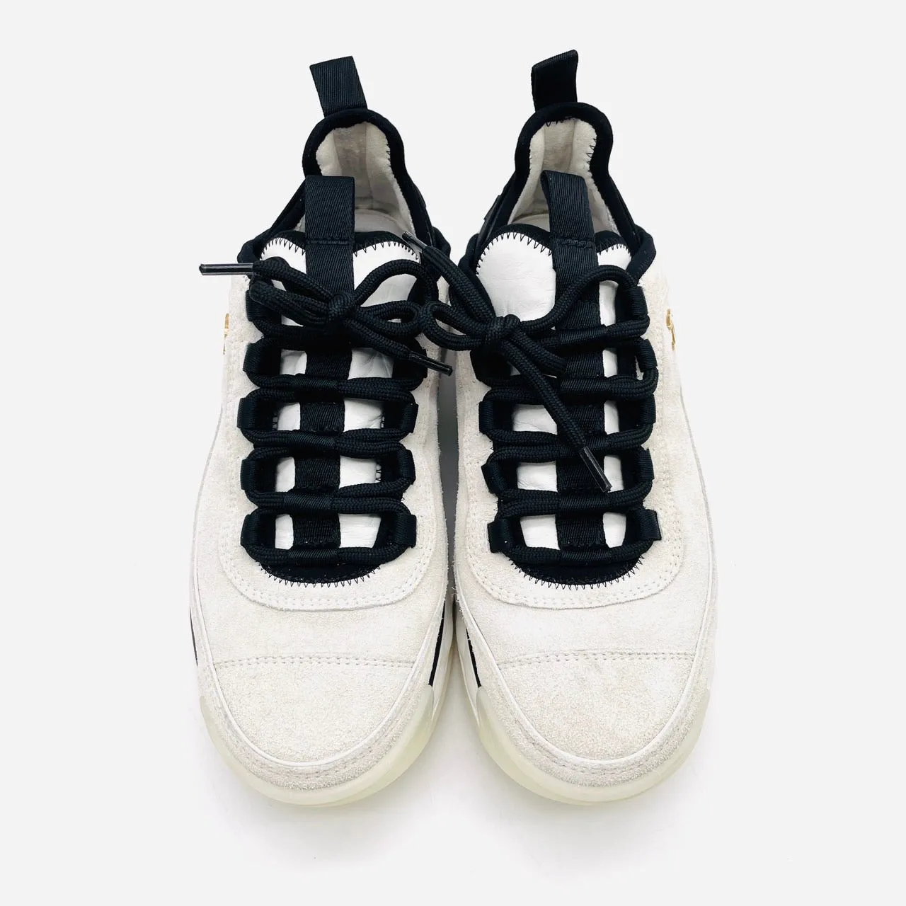 CHANEL Sneakers G45331 White Black Suede