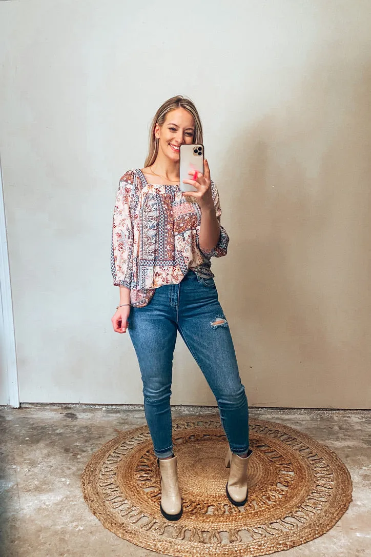 Ciara Multiprint Top