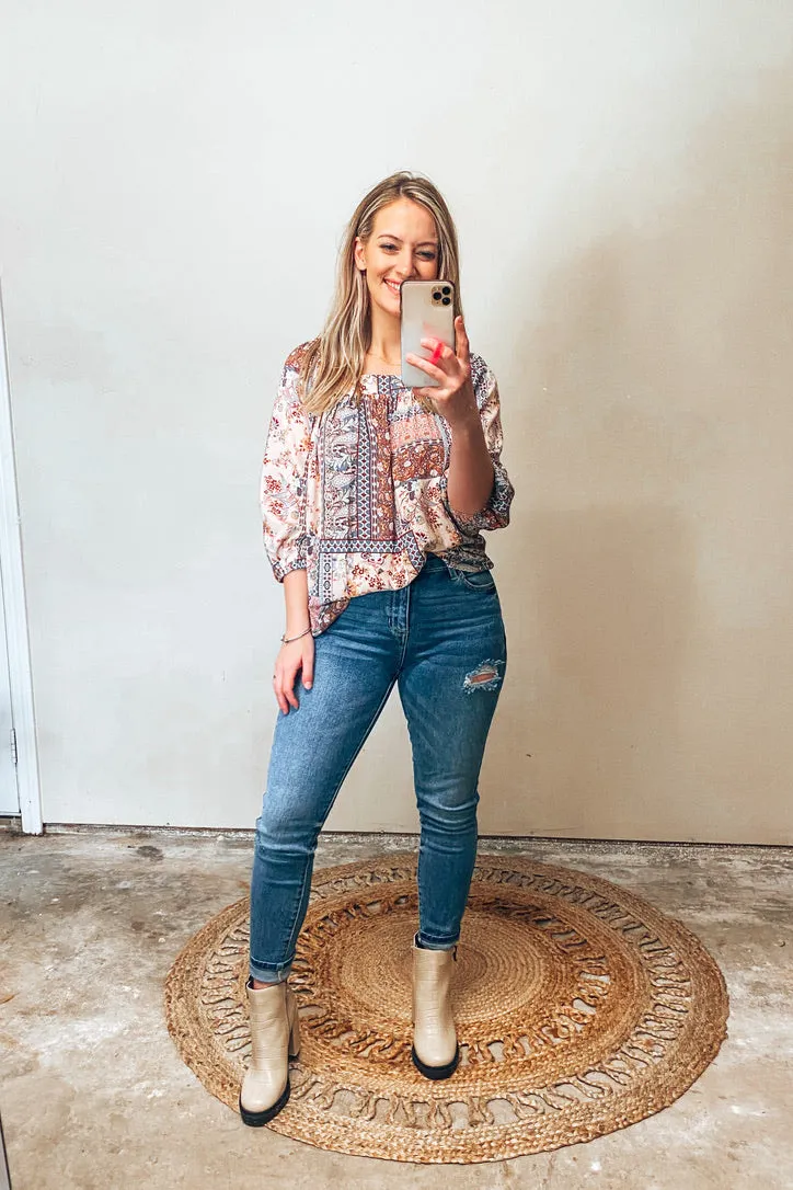 Ciara Multiprint Top