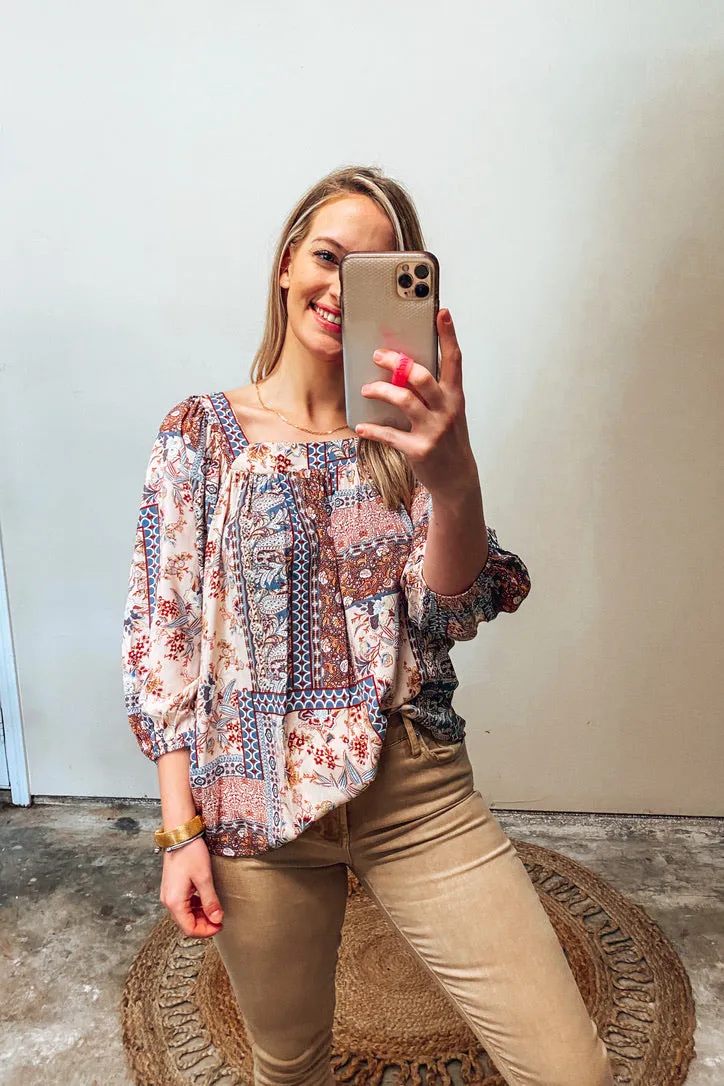 Ciara Multiprint Top
