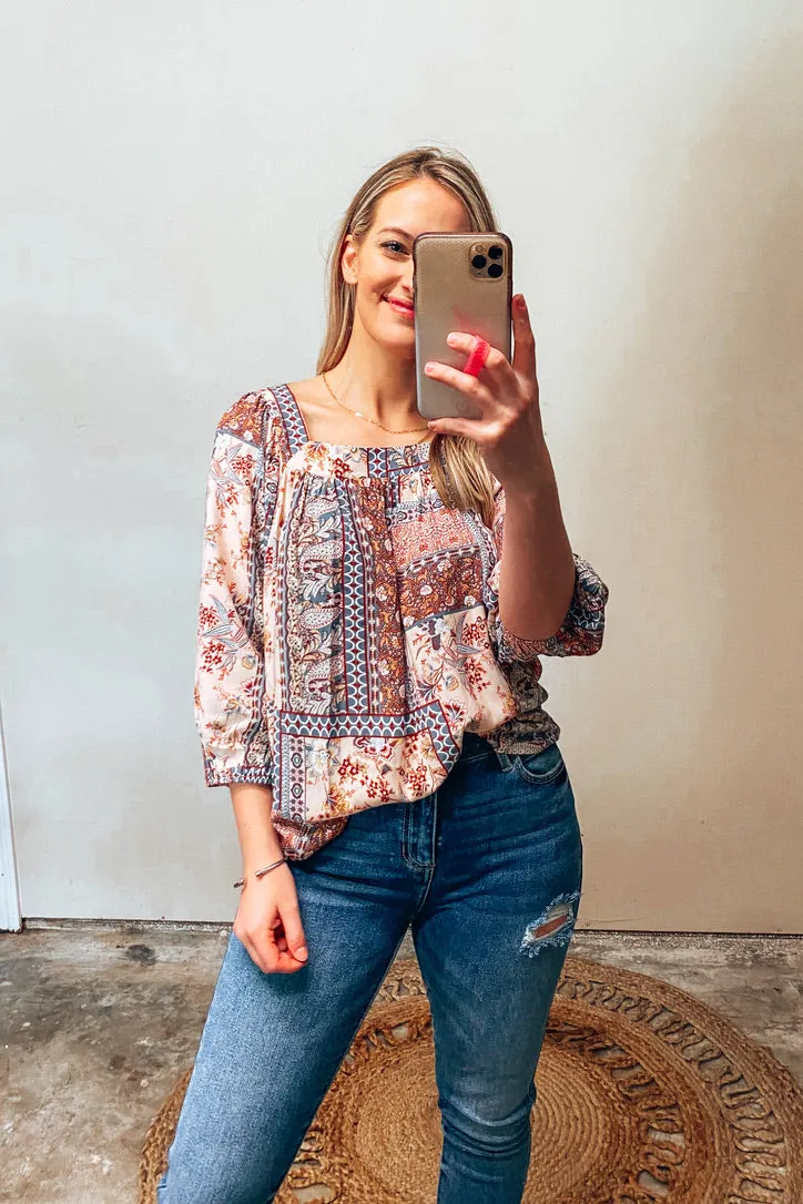 Ciara Multiprint Top