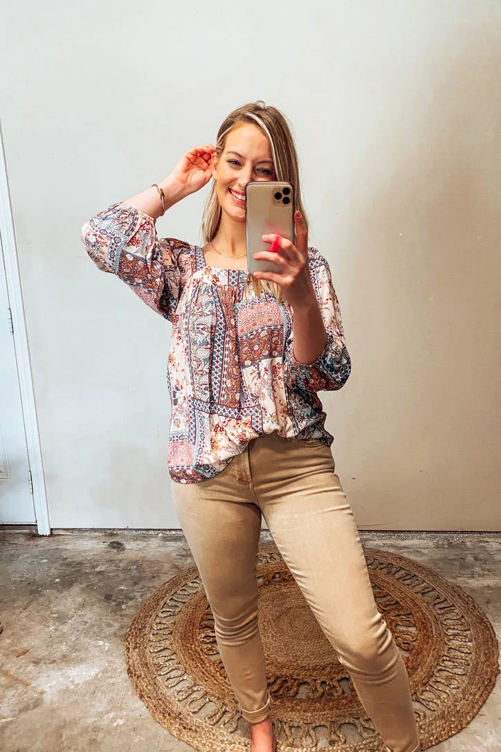 Ciara Multiprint Top