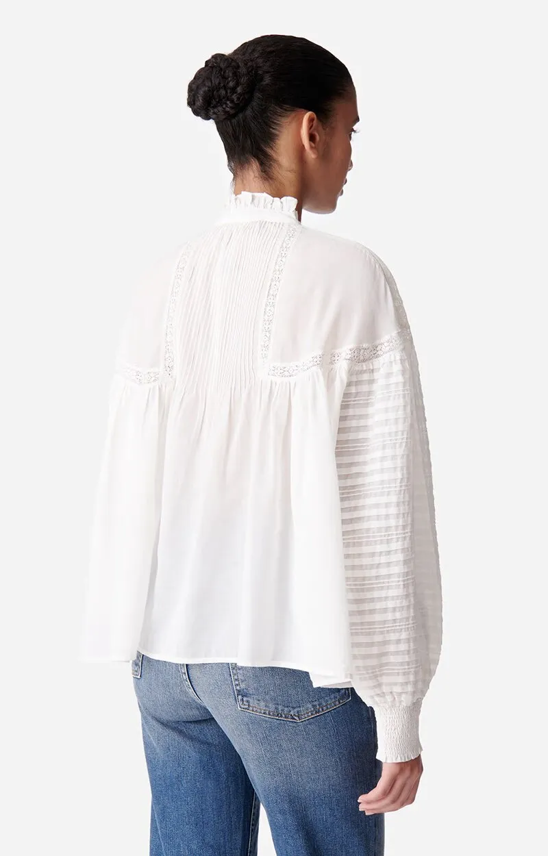 Dahlia Blouse in White