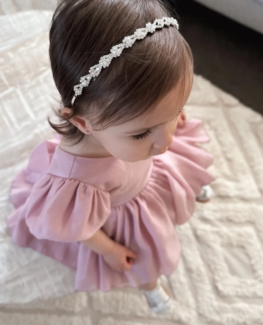 Delia Dusty Pink Baby Dress