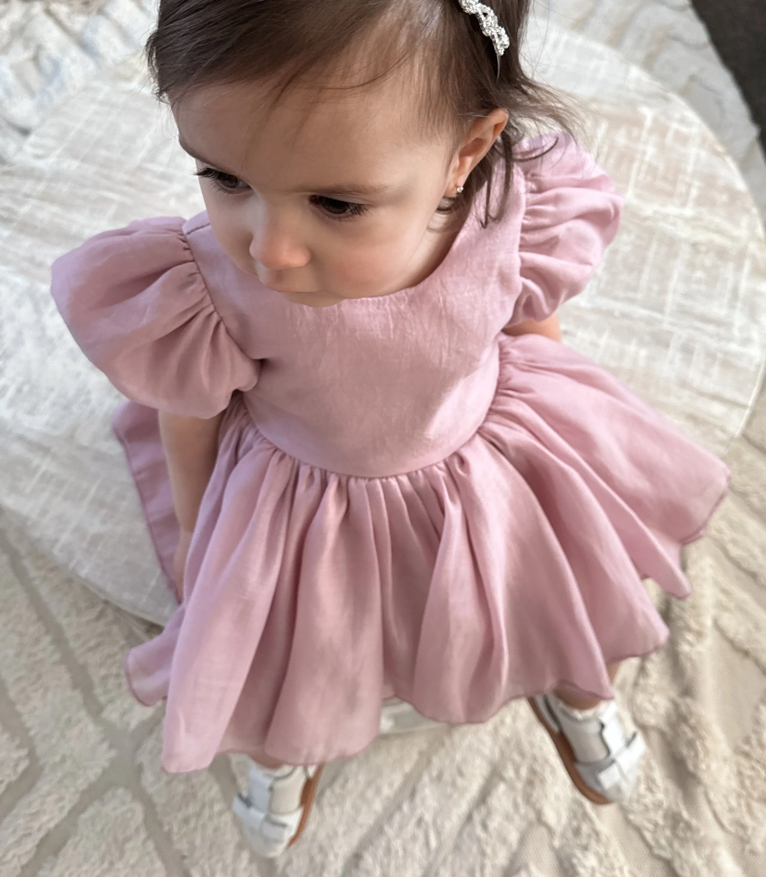 Delia Dusty Pink Baby Dress