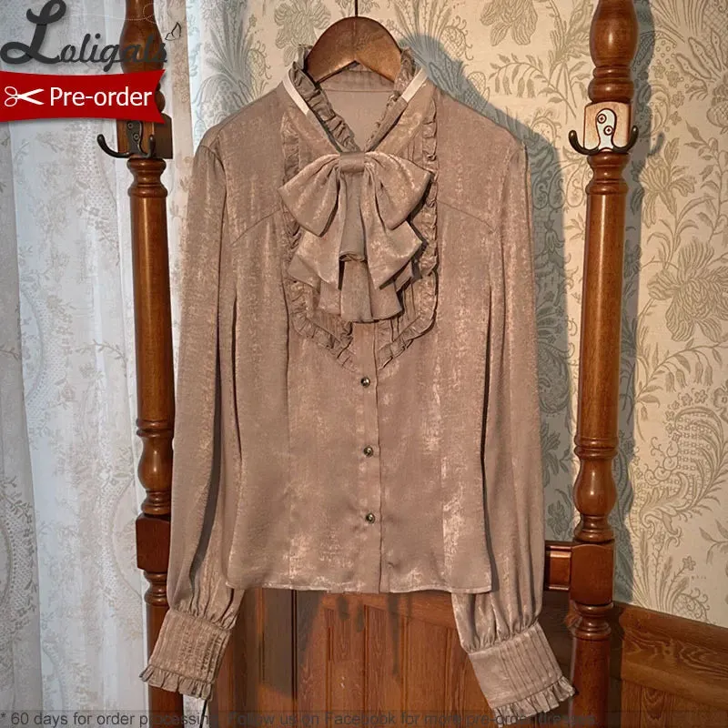 Detective School ~ Vintage Long Sleeve Lolita Blouse by Alice Girl ~ Pre-order