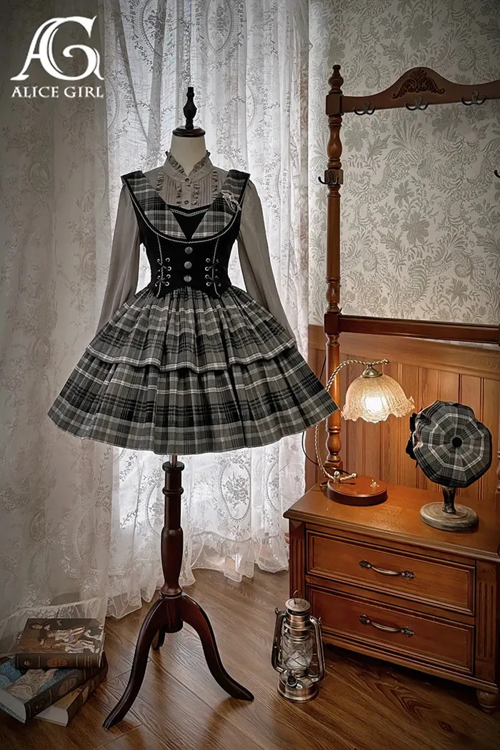 Detective School ~ Vintage Long Sleeve Lolita Blouse by Alice Girl ~ Pre-order