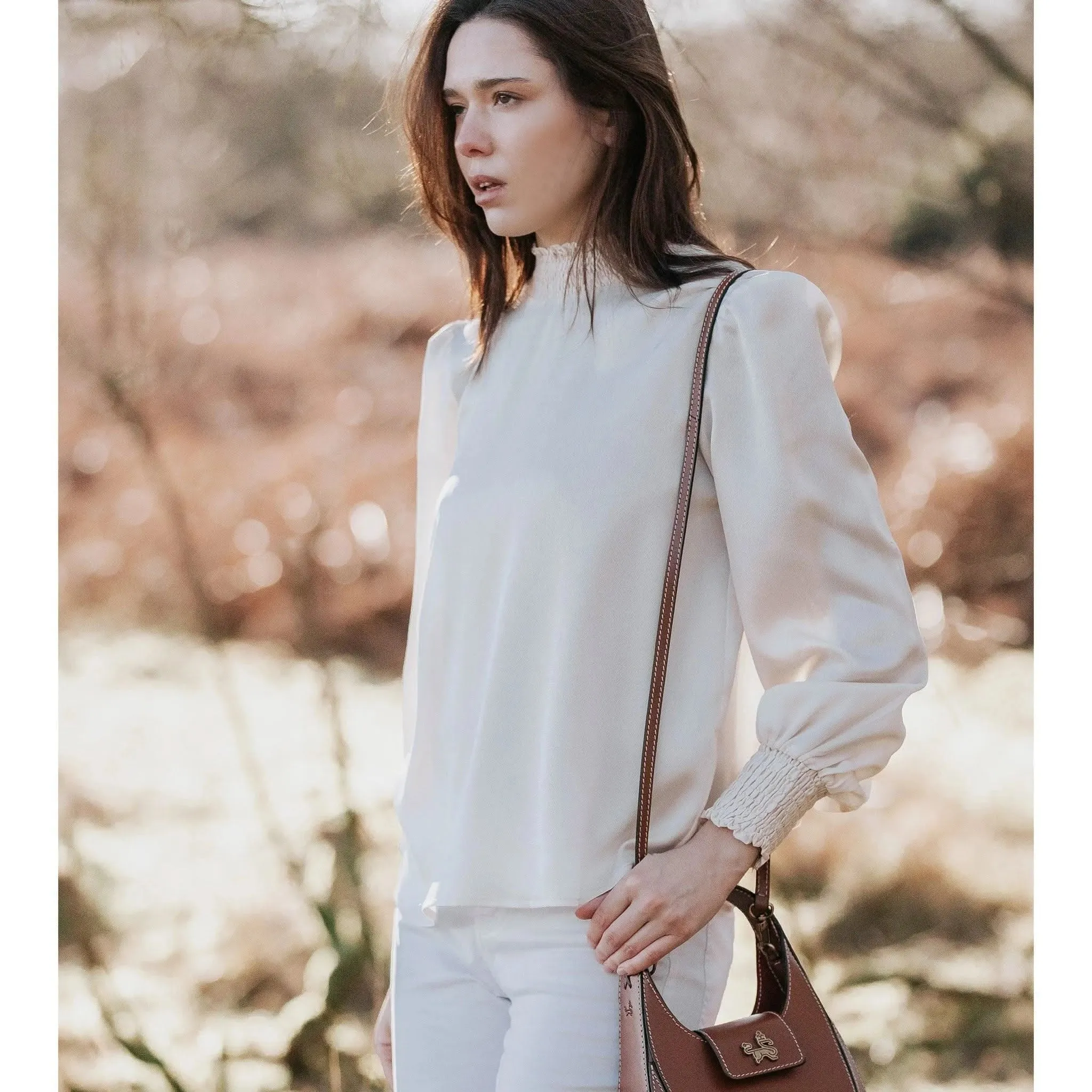 Diana Pale Gold Blouse