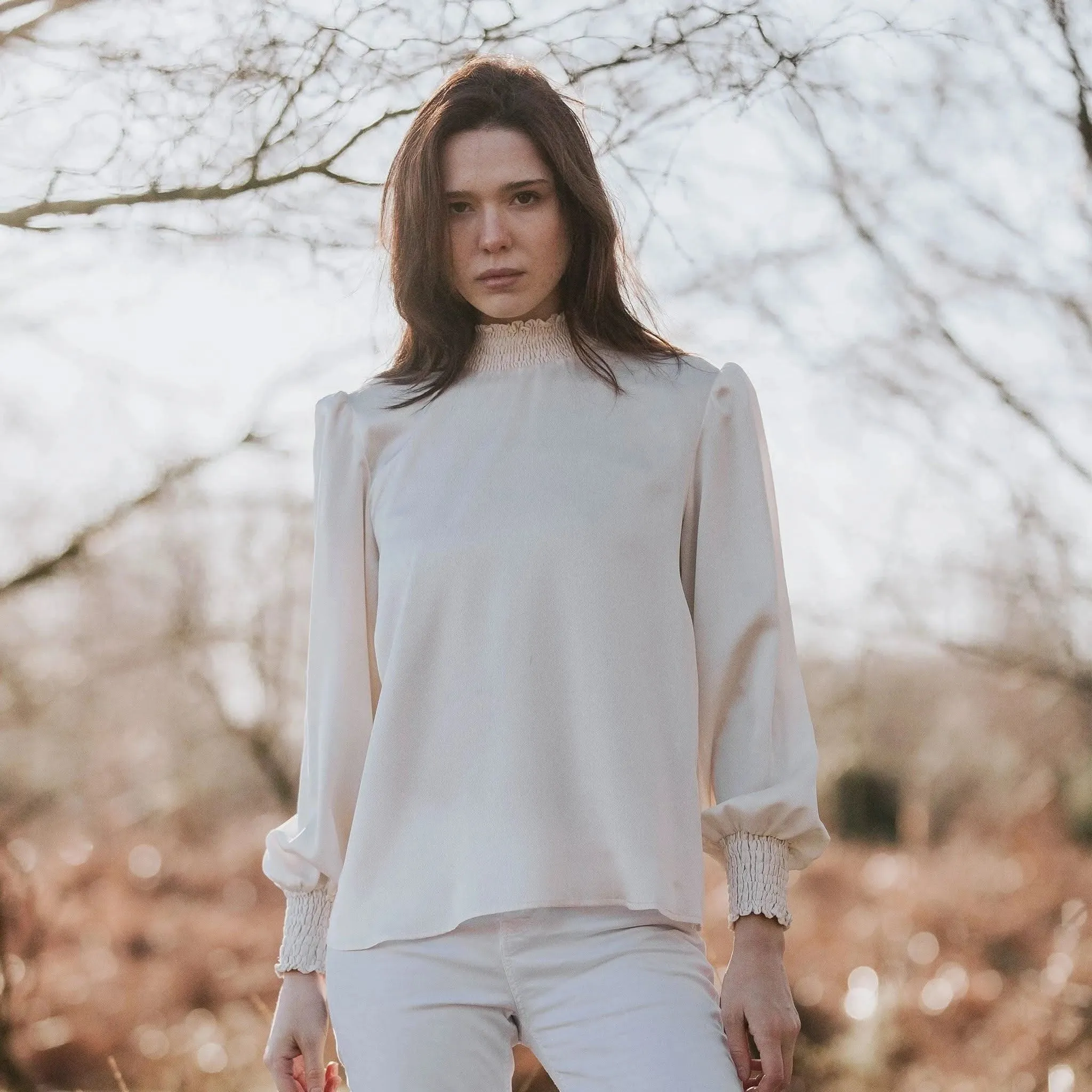 Diana Pale Gold Blouse