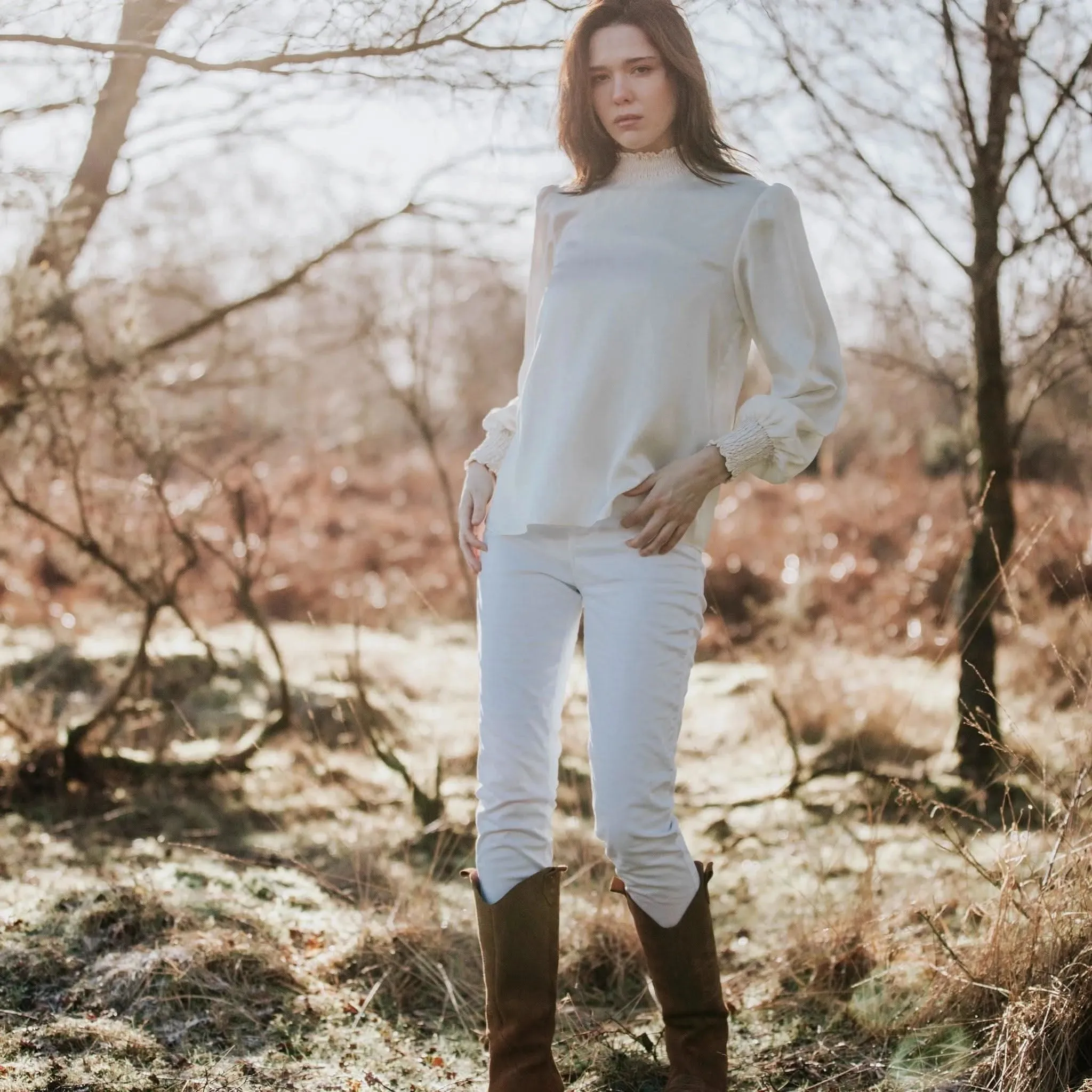 Diana Pale Gold Blouse