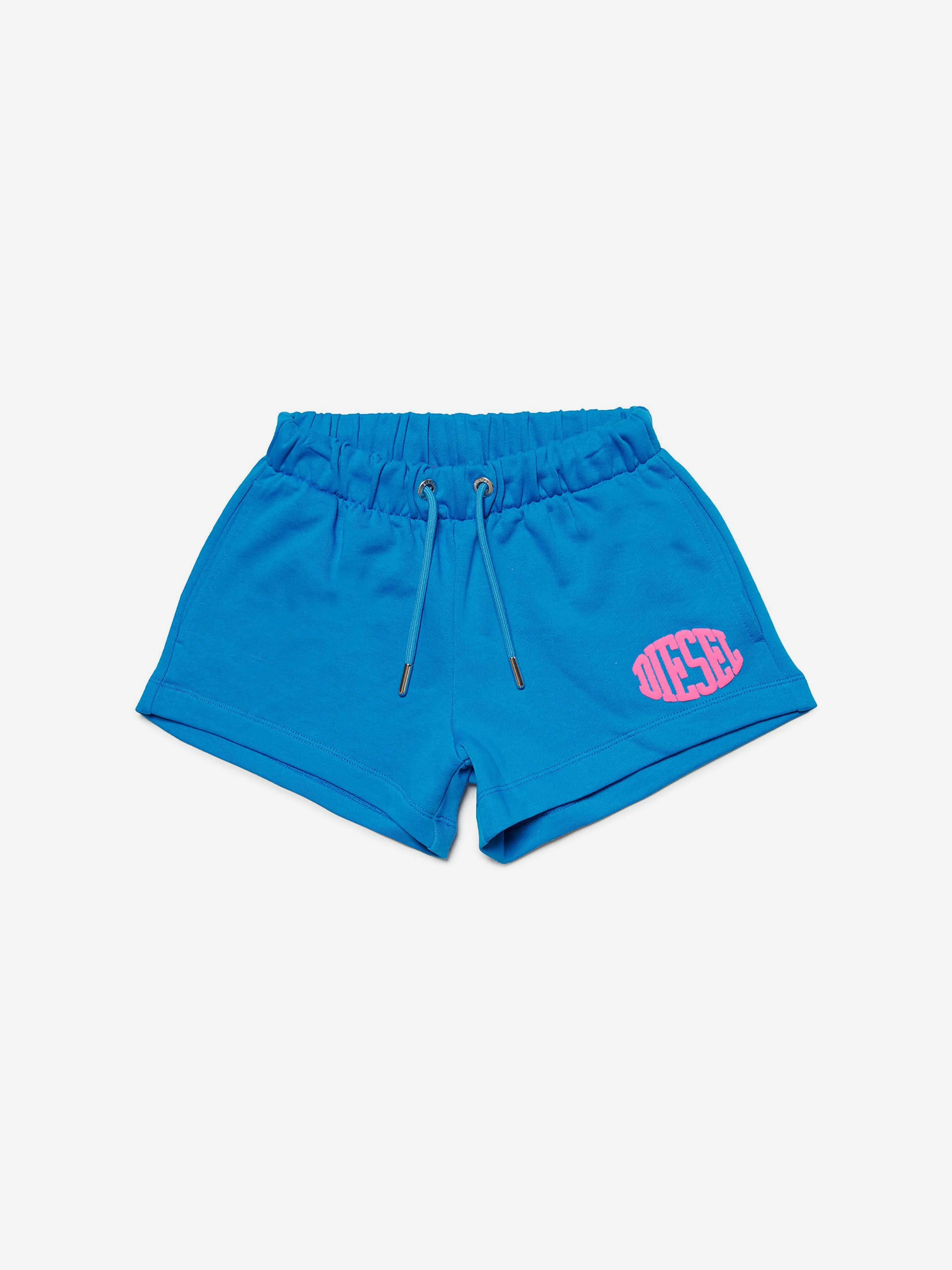 Diesel Girls Logo Shorts in Blue