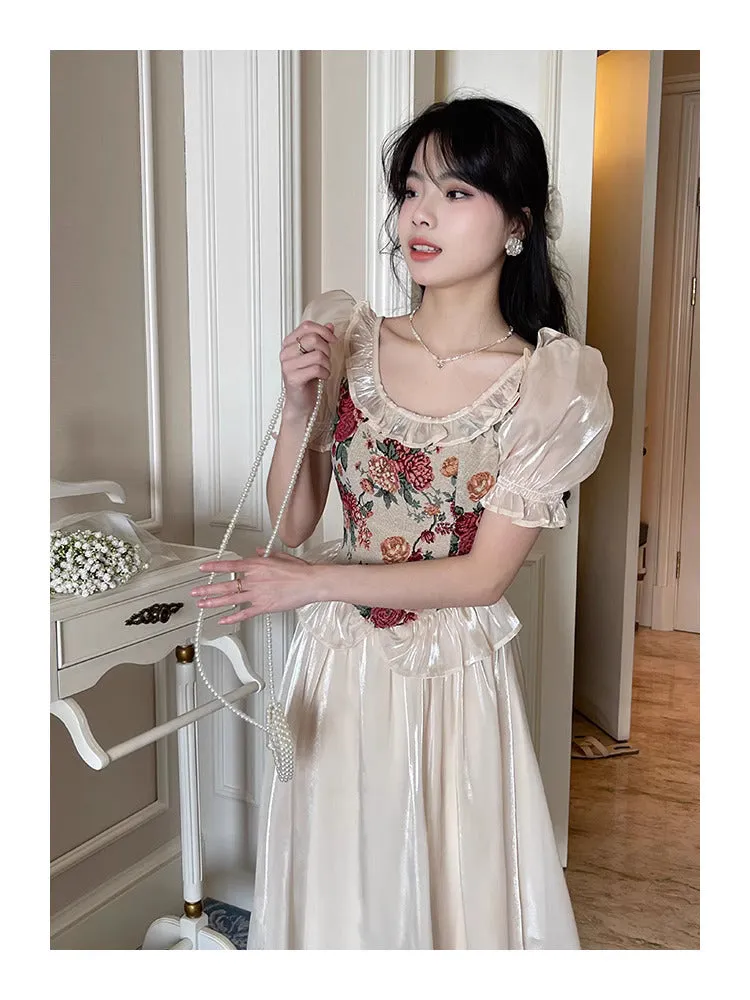 Dreamy Floral Corset Dress [Extended sizes]