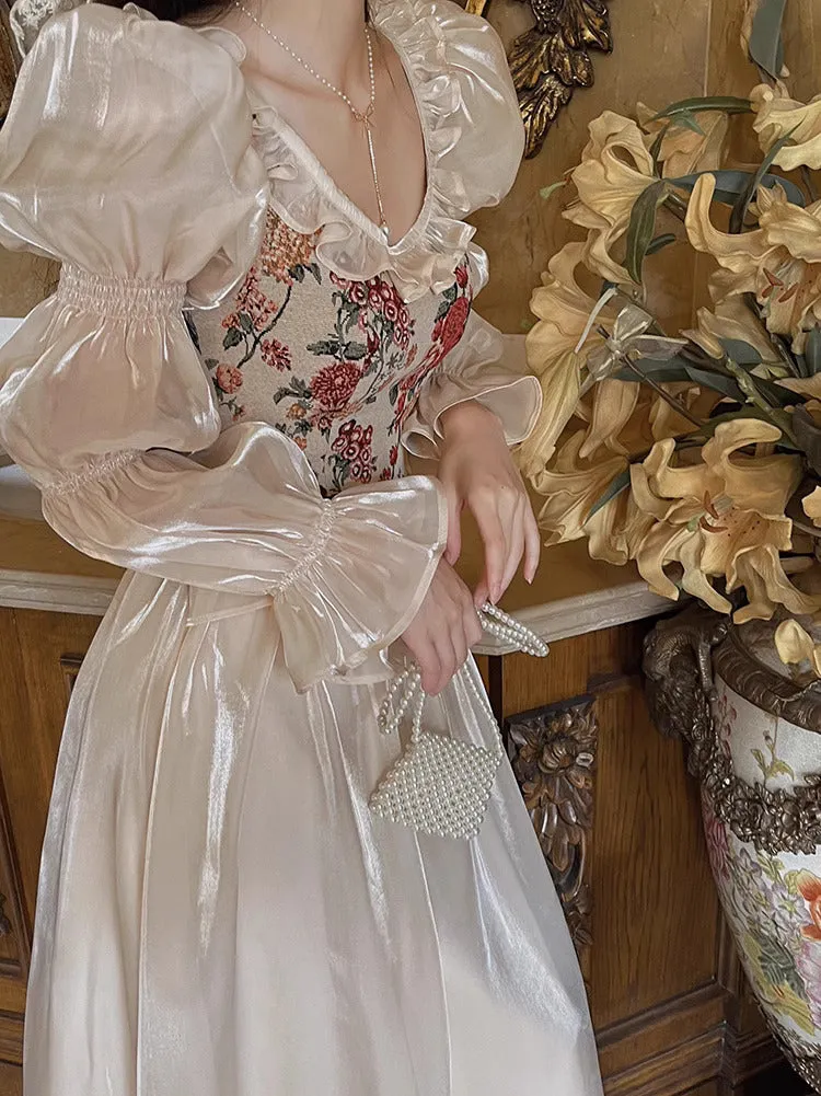 Dreamy Floral Corset Dress [Extended sizes]