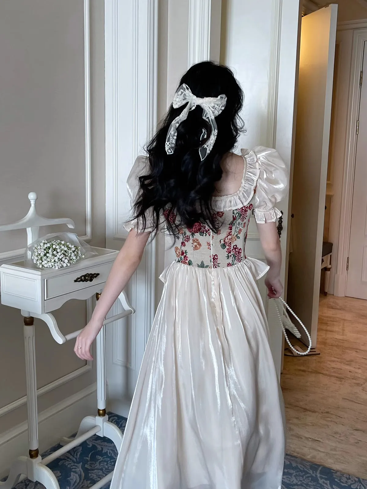 Dreamy Floral Corset Dress [Extended sizes]