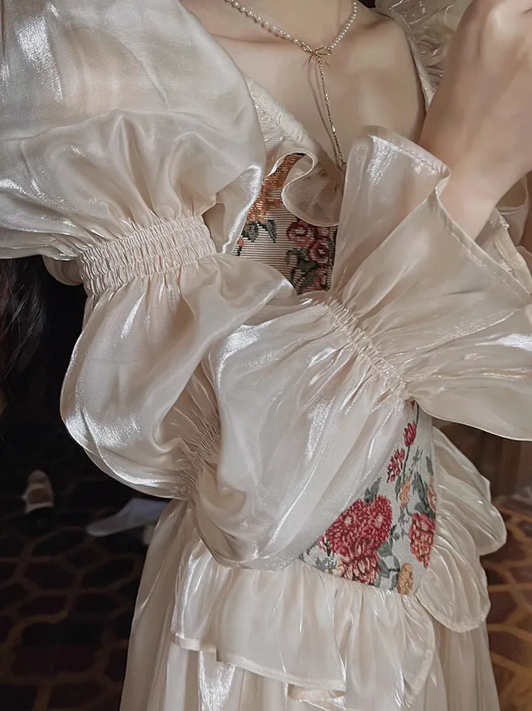 Dreamy Floral Corset Dress [Extended sizes]