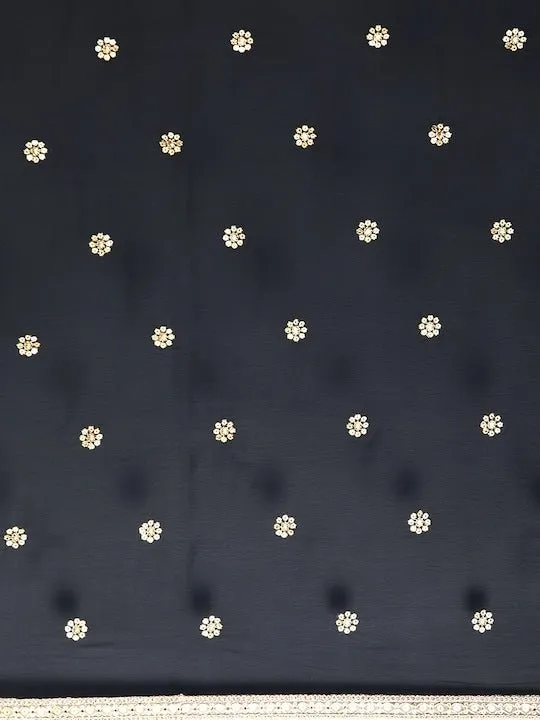 Embroidered Floral Zari Saree