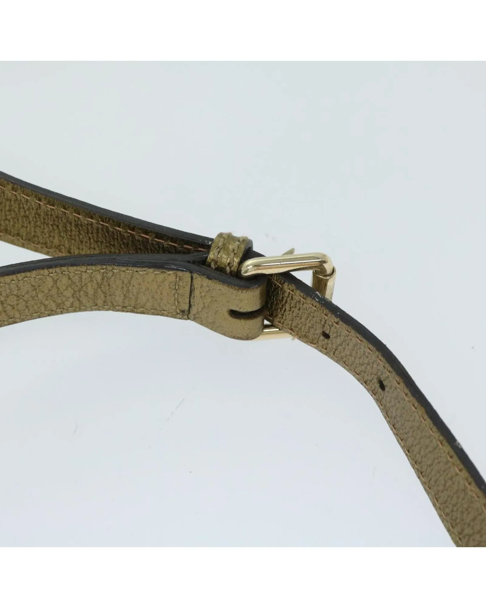 GG Canvas Sherry Line Shoulder Bag with Gold Accents - Authentic