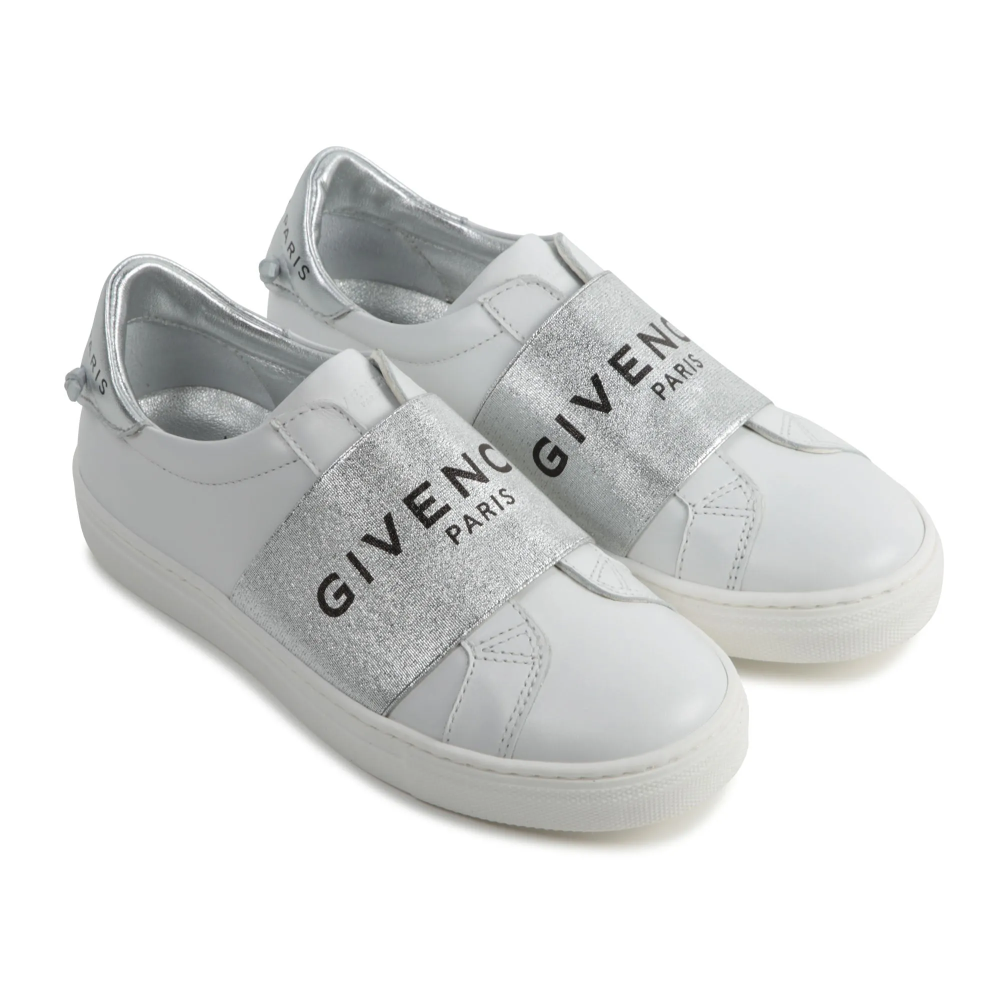 Givenchy White and Silver Sneakers