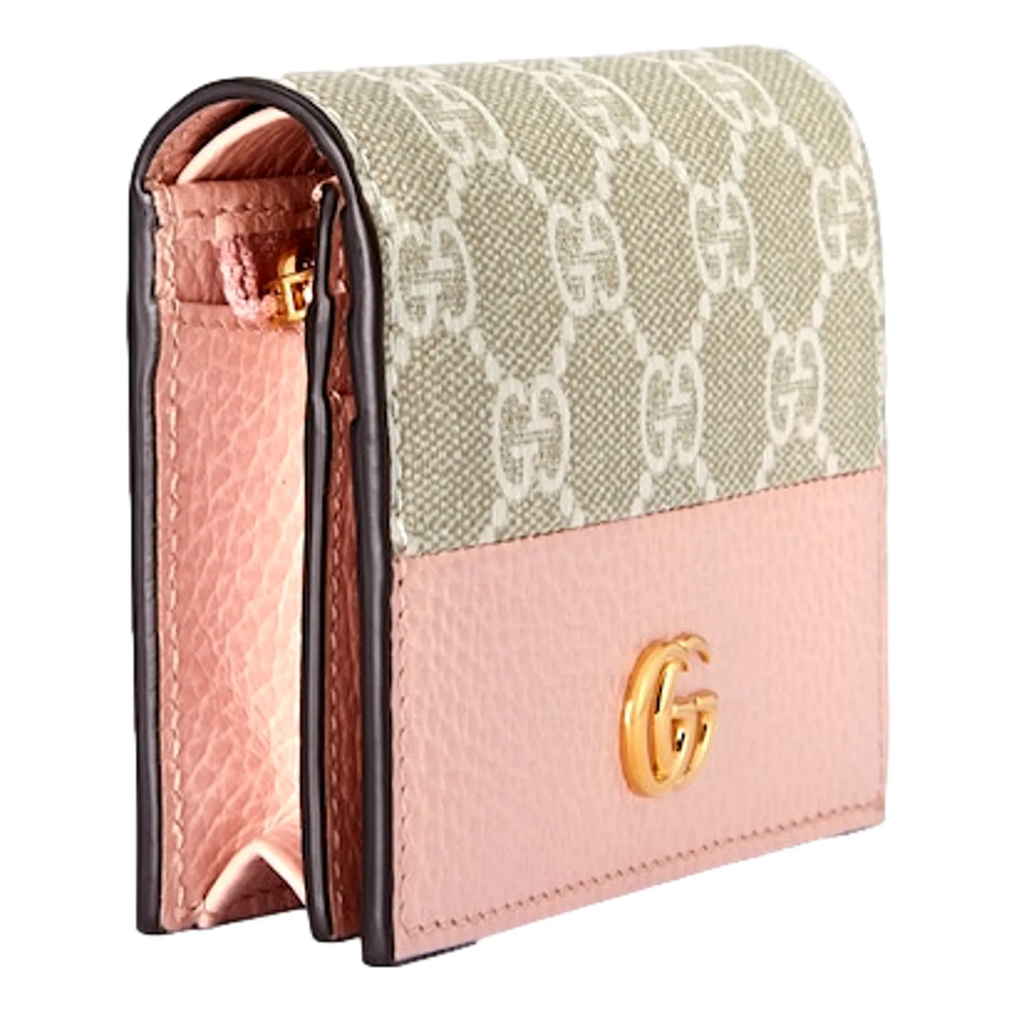 Gucci GG Marmont Light Pink Leather Card Case Wallet