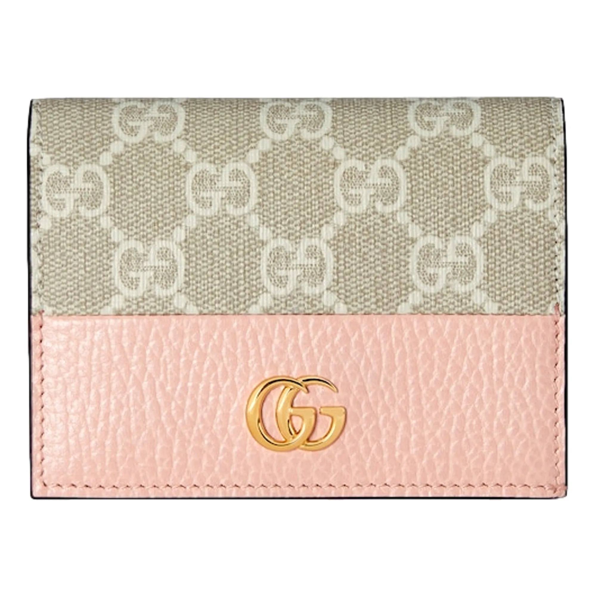 Gucci GG Marmont Light Pink Leather Card Case Wallet