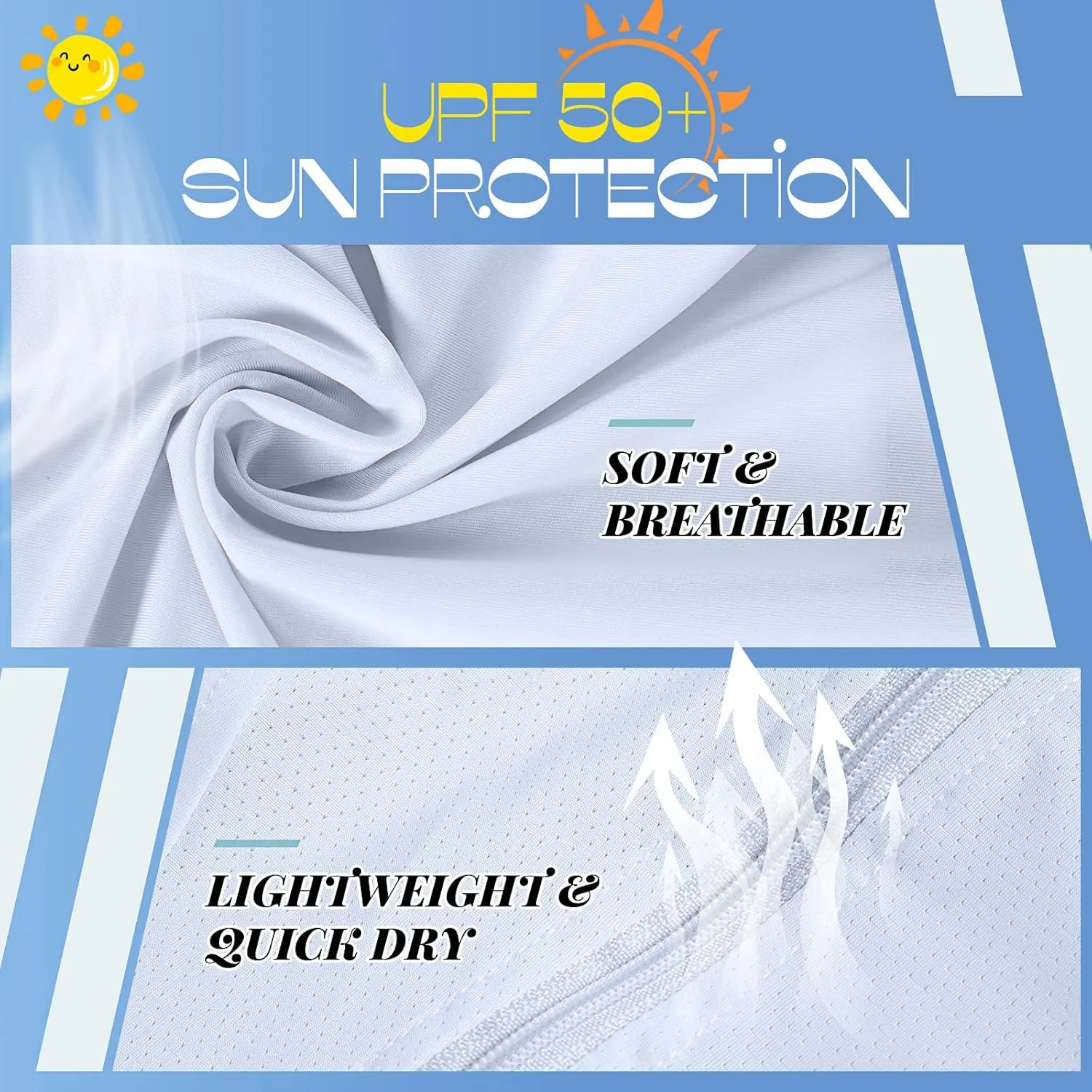Hercicy 2 Pcs UV Protection Clothing Sun Protection Hoodie Jacket Full Zip UV Block Clothing for Women