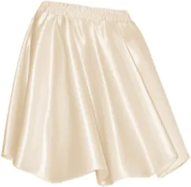 Indian Trendy Women's Basic Versatile Satin Flared Casual Mini Skater Skirt
