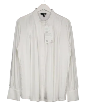 Isabella Oliver White Imogen Maternity Blouse UK 12