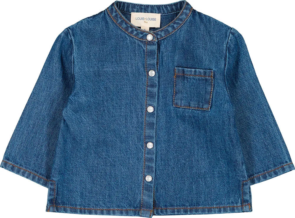 LL Bart/London Denim Ruffle Bloomer Set