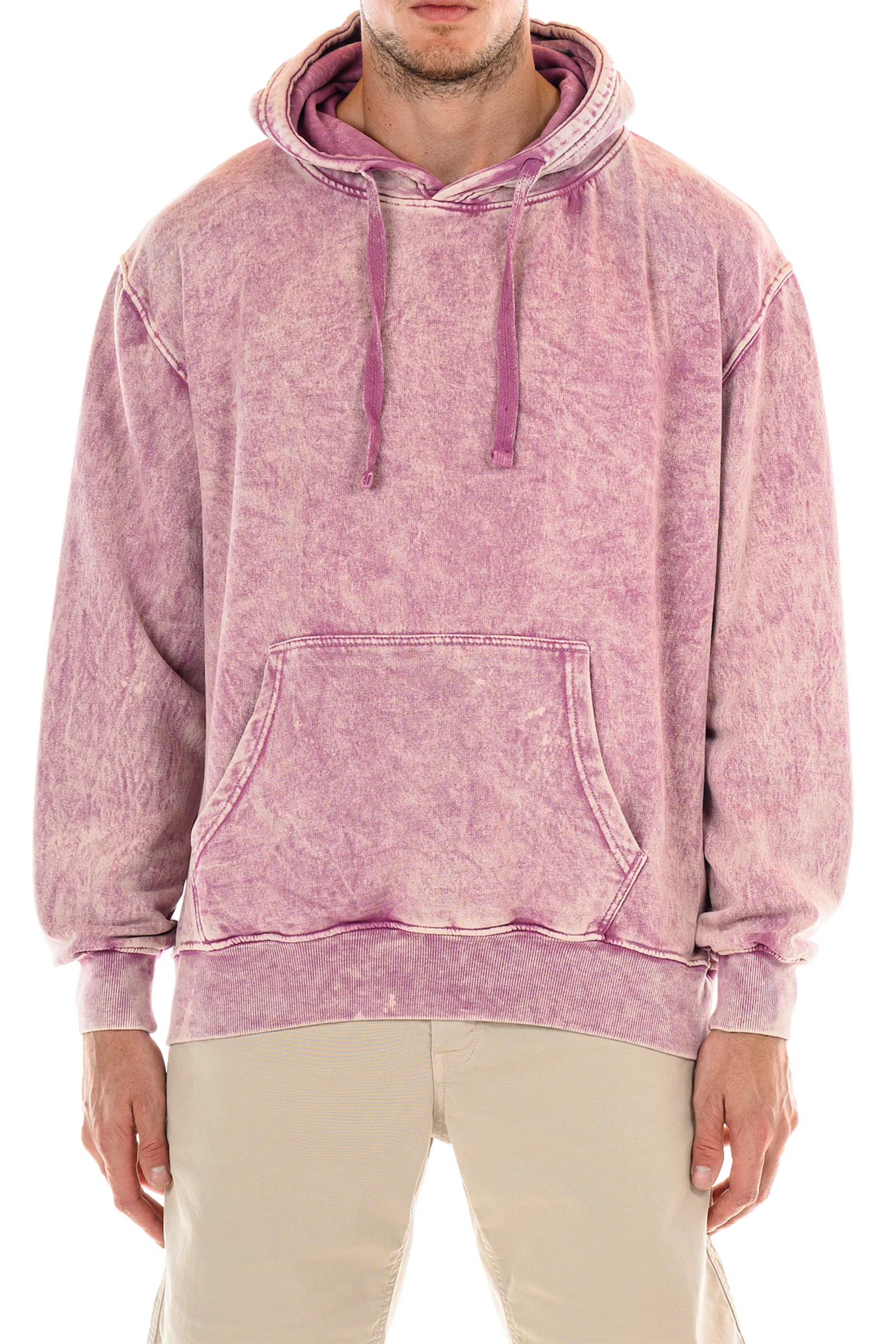 Los Feliz Mineral Wash Hoodie - Rose