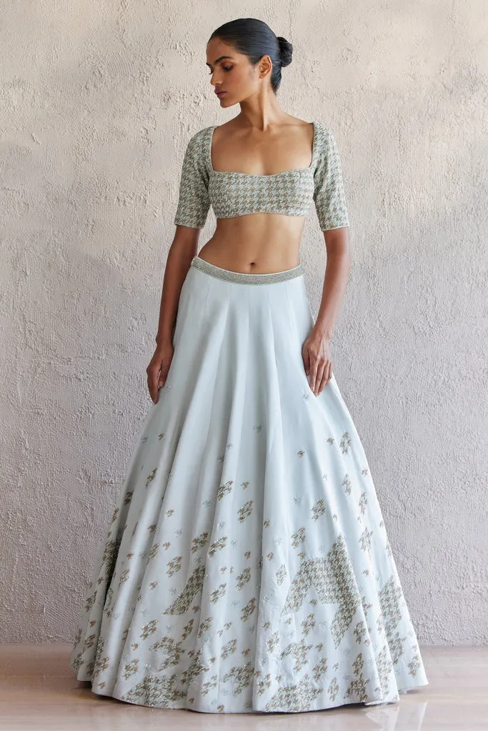 Naples Blue Lehenga
