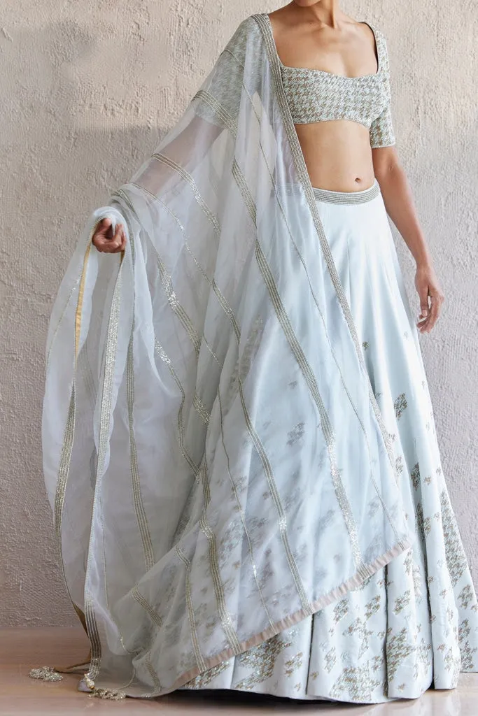 Naples Blue Lehenga