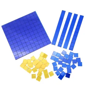 Set of 82 Overhead Decimal Mod Tiles – Versatile Educational Tools for Math Learning and Classroom Activities