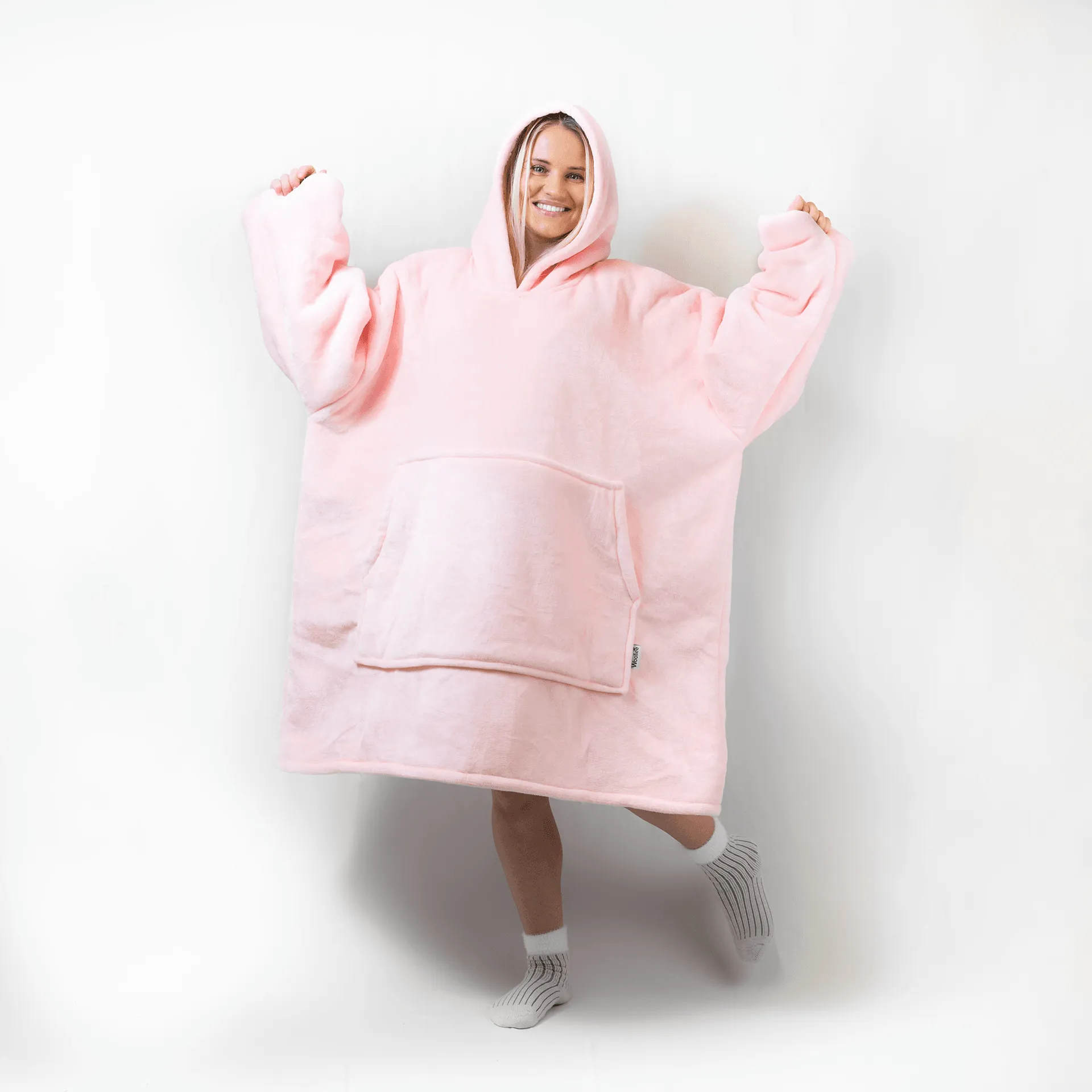 Pink - Hoodie Blanket
