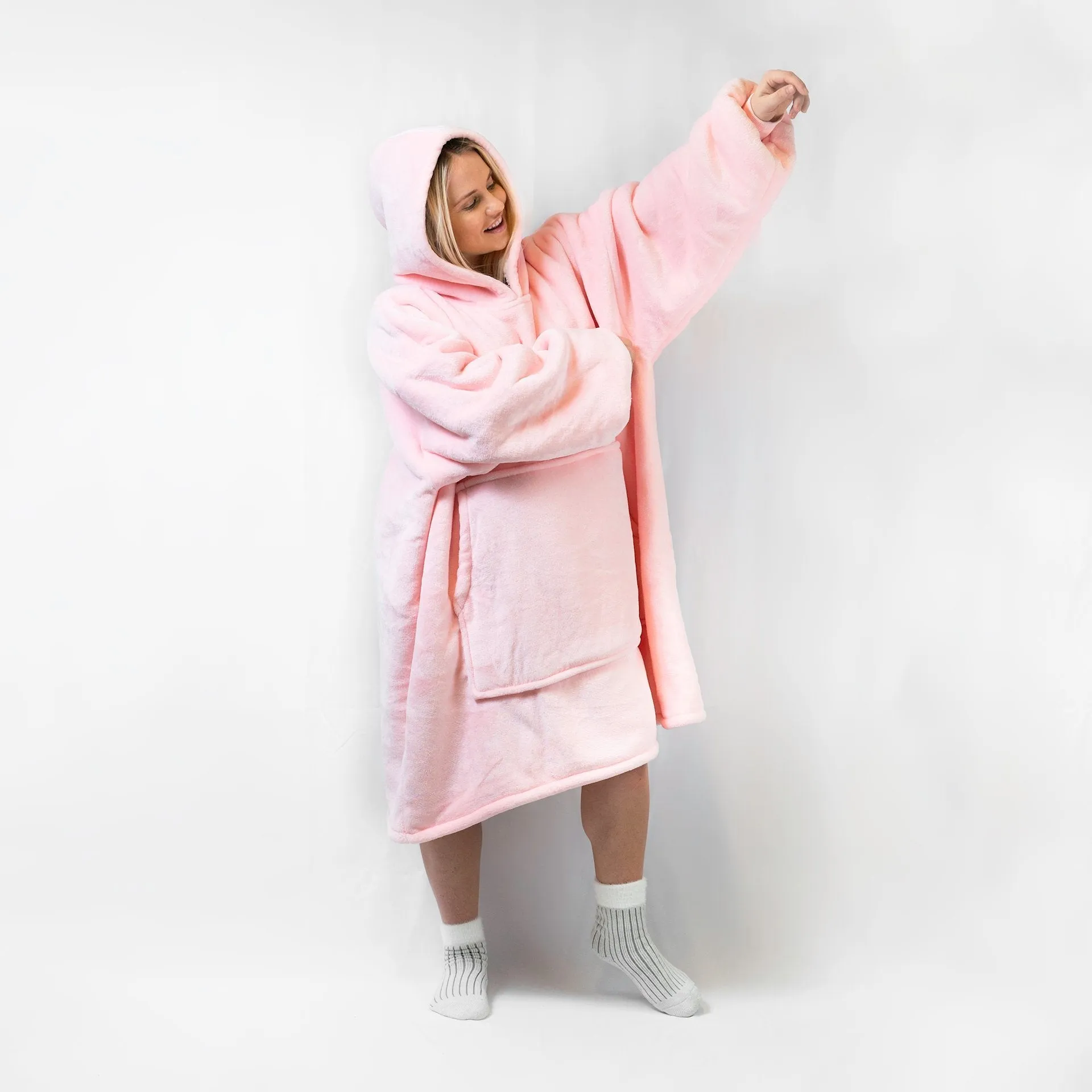 Pink - Hoodie Blanket