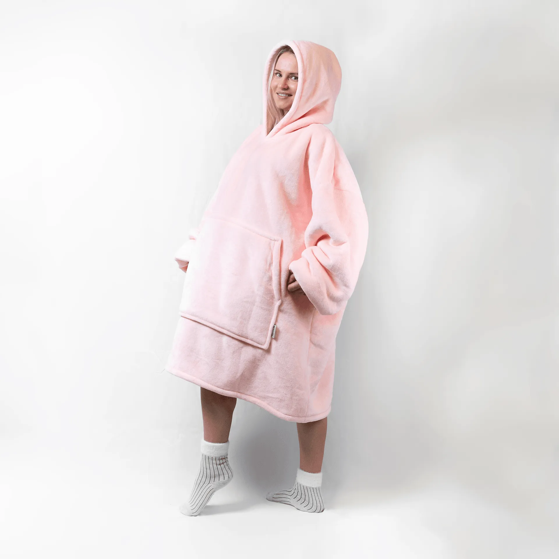 Pink - Hoodie Blanket
